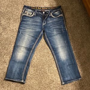 Womens Rock Revival Easy Crop